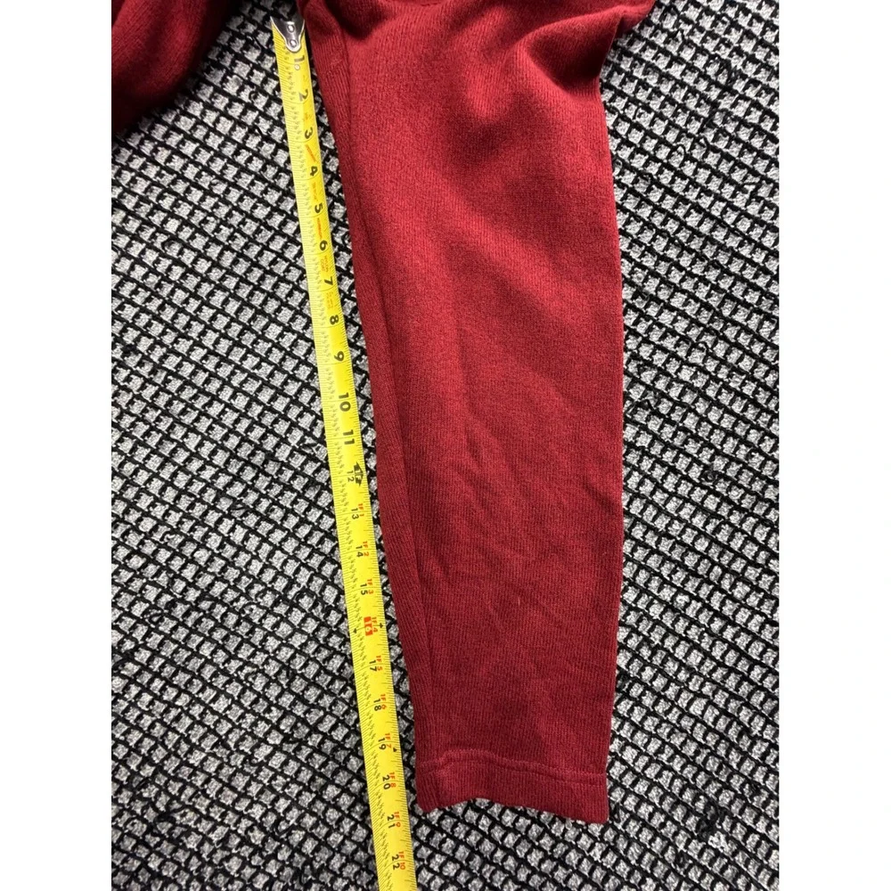 IZOD Quarter Zip Pullover Mens XL Red Heathered Knit Mock Neck